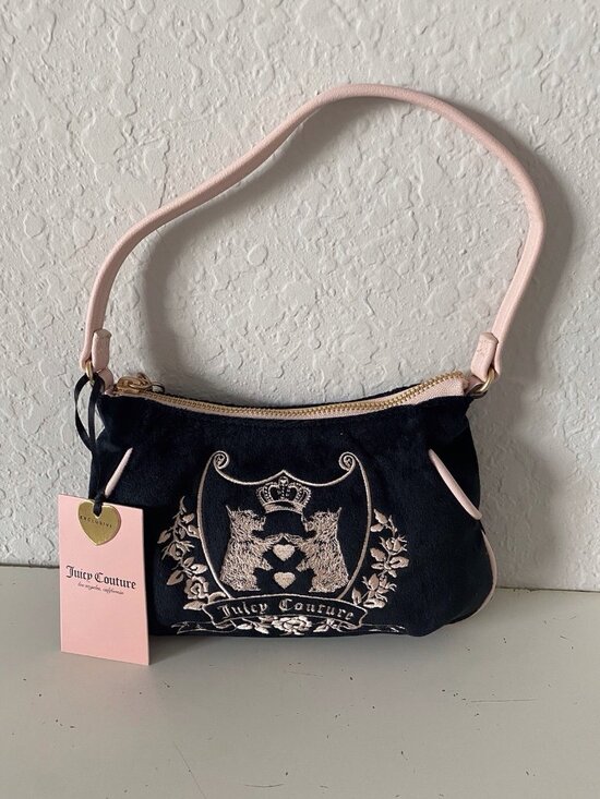 Juicy Couture Handbags - Juicy Couture New Love Chapter Mini Shoulder Bag Scottie Dogs Liquorice Pink NEW
